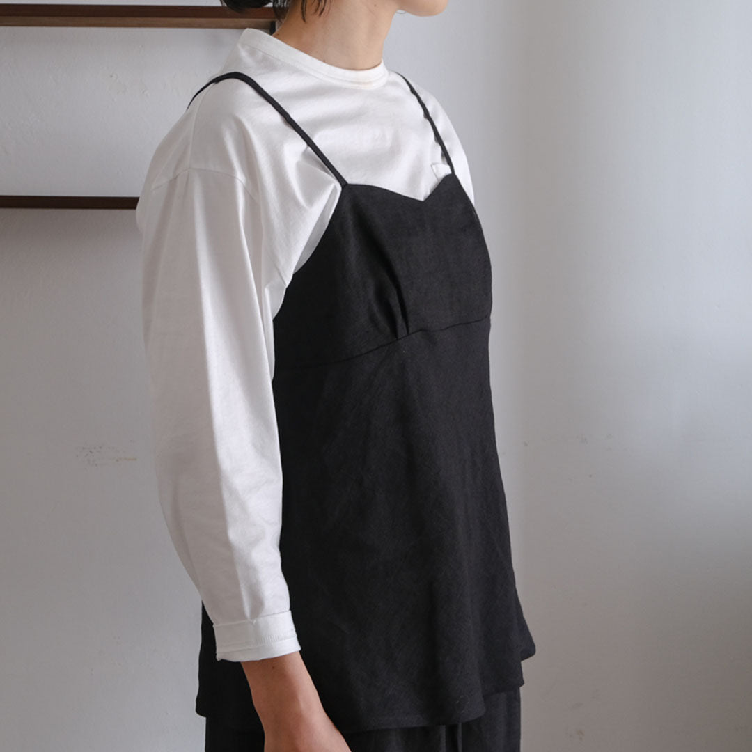 SALUÉ／ white labelリネンキャミソール