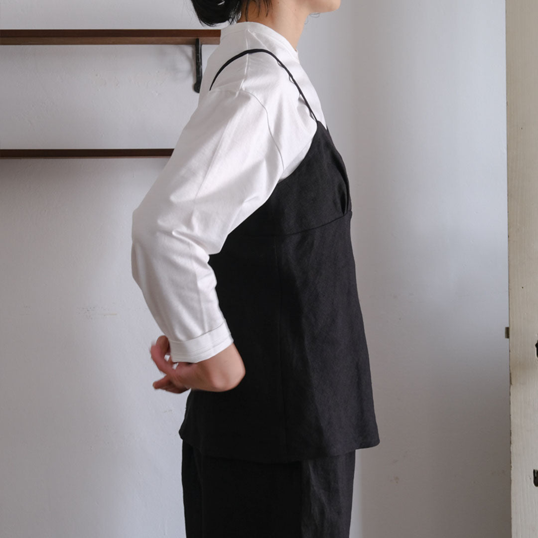 SALUÉ／ white labelリネンキャミソール