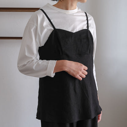 SALUÉ／ white labelリネンキャミソール