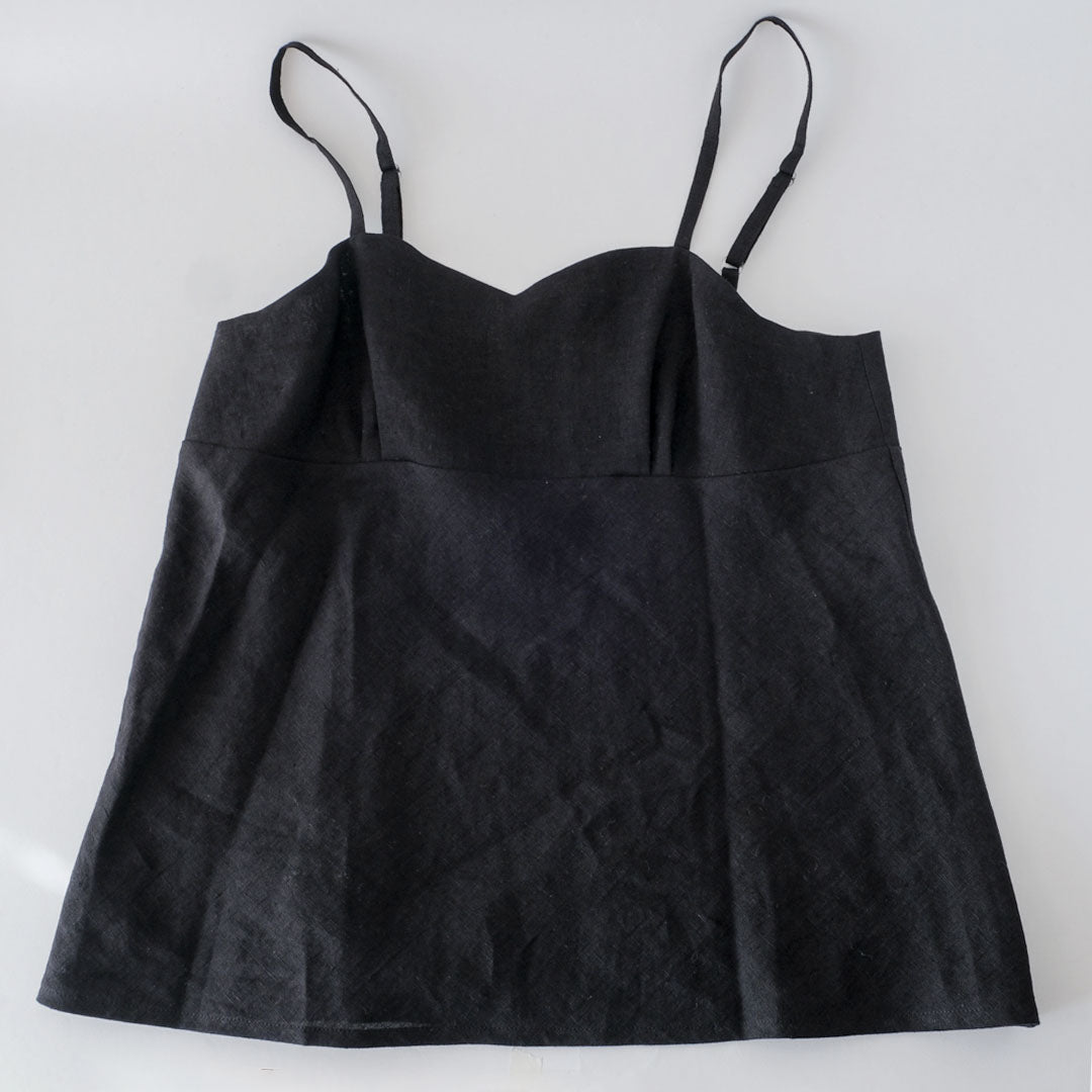 SALUÉ／ white labelリネンキャミソール