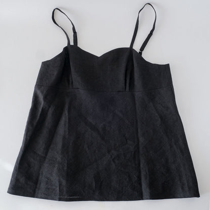 SALUÉ／ white labelリネンキャミソール