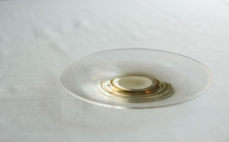 ［WASHIZUKA GLASS STUDIO］clear dish large