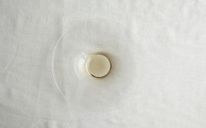 ［WASHIZUKA GLASS STUDIO］clear dish large