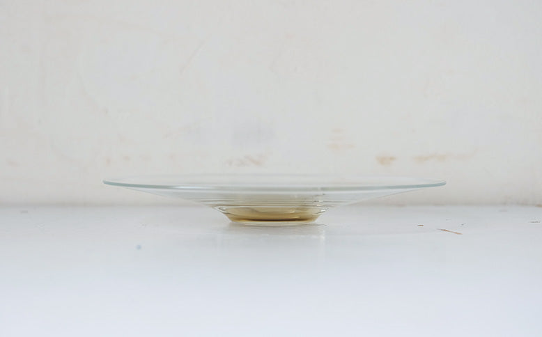 ［WASHIZUKA GLASS STUDIO］clear dish large