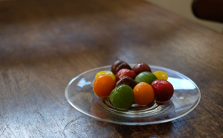 ［WASHIZUKA GLASS STUDIO］clear dish large