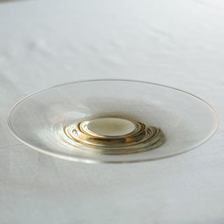 ［WASHIZUKA GLASS STUDIO］clear dish large