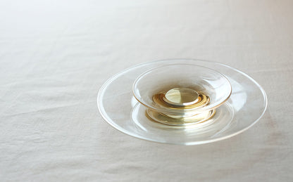 ［WASHIZUKA GLASS STUDIO］clear dish small