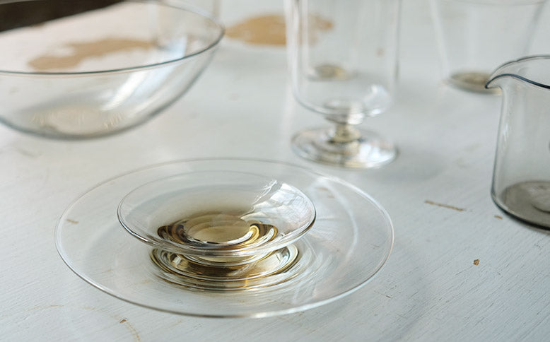 ［WASHIZUKA GLASS STUDIO］clear dish small