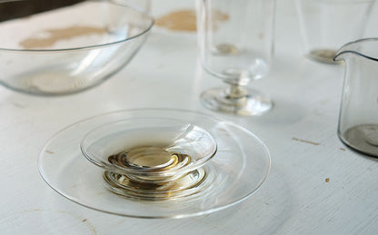 ［WASHIZUKA GLASS STUDIO］clear dish small