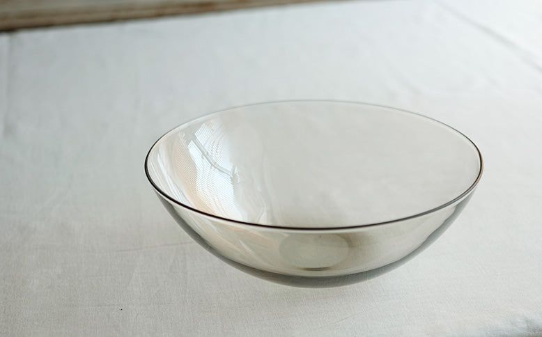 ［WASHIZUKA GLASS STUDIO］charcoal bowl large