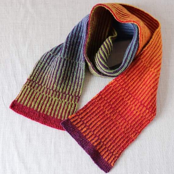 パターン〉1目縞のマフラー – Envelope - エンベロープ