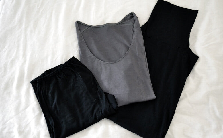 ［COCOONA SKINWEAR］7分袖トップ