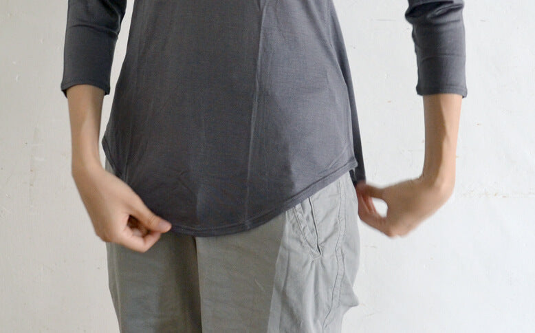［COCOONA SKINWEAR］7分袖トップ