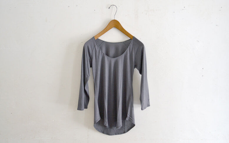 ［COCOONA SKINWEAR］7分袖トップ