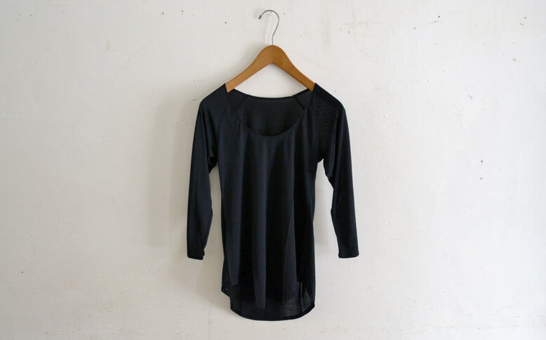 ［COCOONA SKINWEAR］7分袖トップ