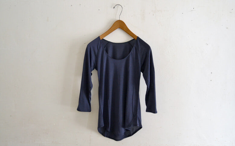 ［COCOONA SKINWEAR］7分袖トップ