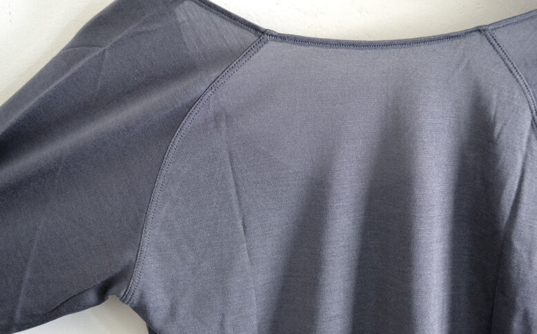 ［COCOONA SKINWEAR］7分袖トップ