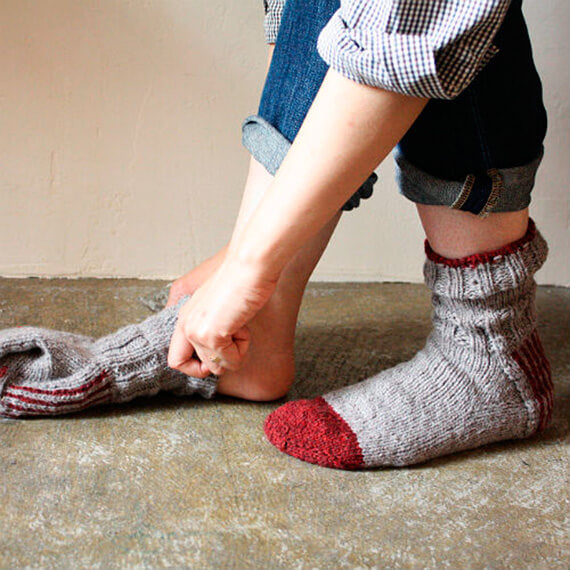 パターン〉ストライプかかとのソックス – Envelope - エンベロープ