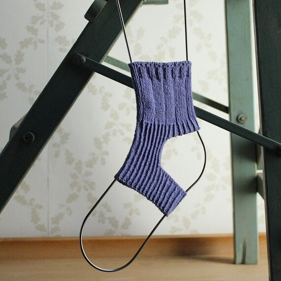 伸縮性のある作り目・止めをします