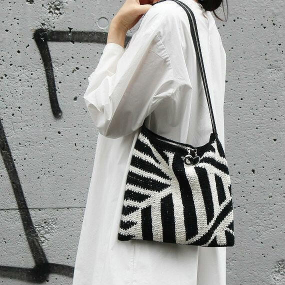 【手編み完成品】Mope ダズルショルダーバッグ★