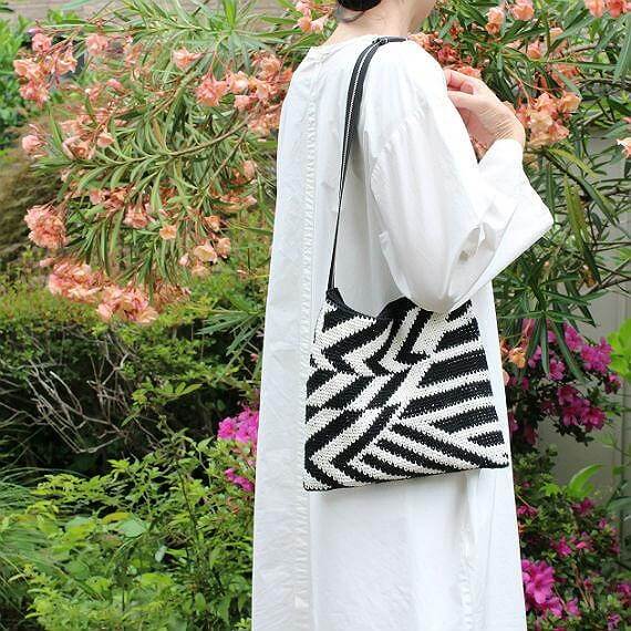 【手編み完成品】Mope ダズルショルダーバッグ★