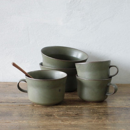 Tableware for "OXYMORON" カップとボウル／グリーン