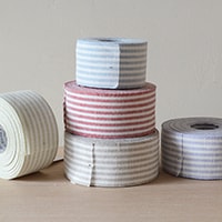 刺繍用リネンテープ　ストライプ