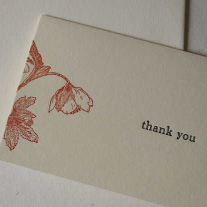 ［botaniko press］メッセージカード（thank you）