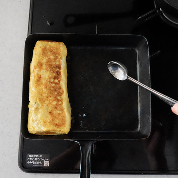 卵焼きも油をきちんとひけば…