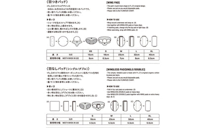 ［Pantyliners Organics］布製パッド　羽つき