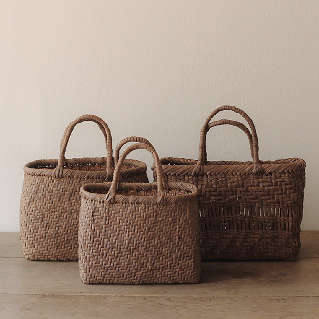 山ぶどうのカゴ(まちこ） みよし漆器本舗 50％OFF 山葡萄 かごバッグ 1年保証付き 内布付き 日本