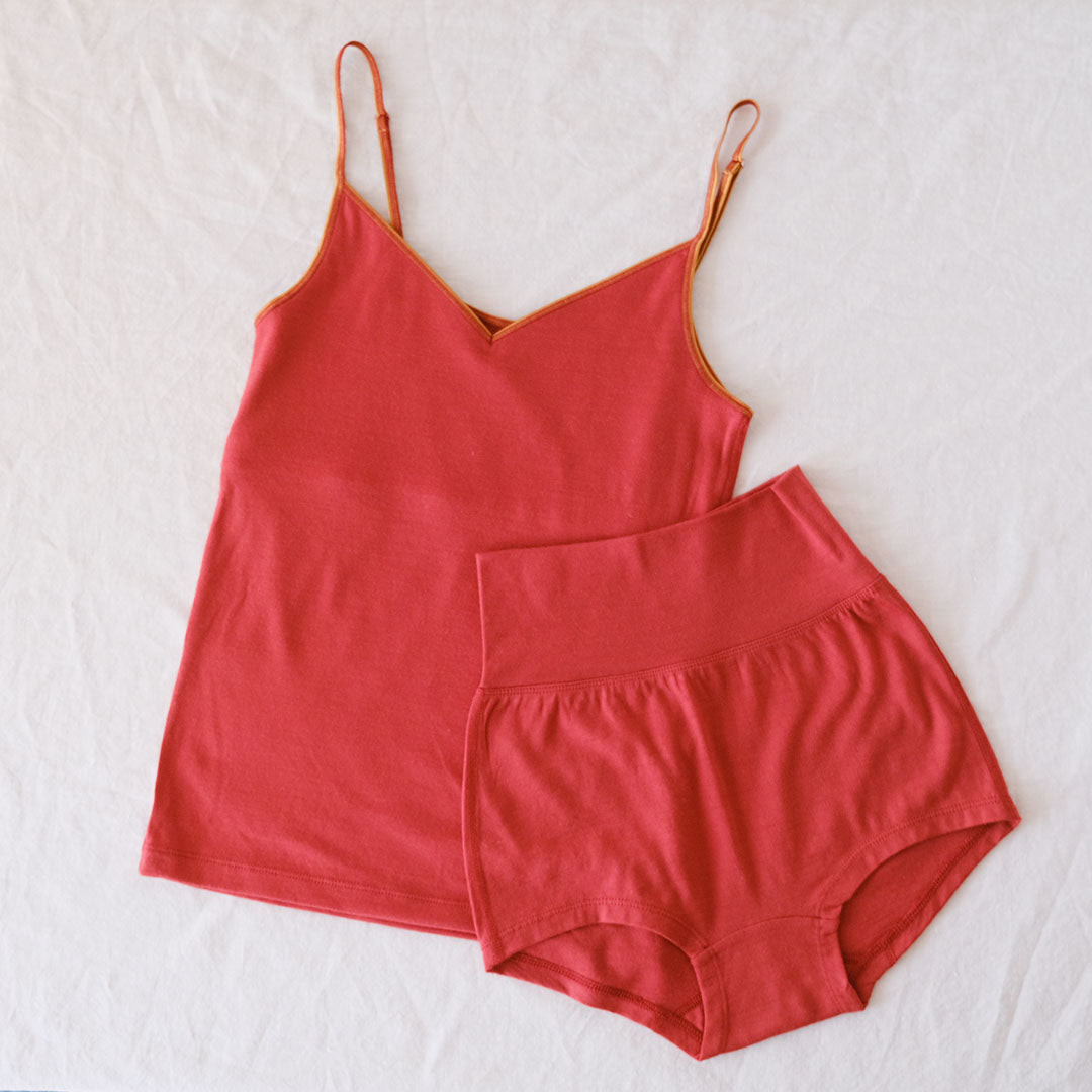 YARN メリノウール　ブラキャミソール　紺色（M〜L） ニュージーランド発！サスティナブルなインナーウェアブランド