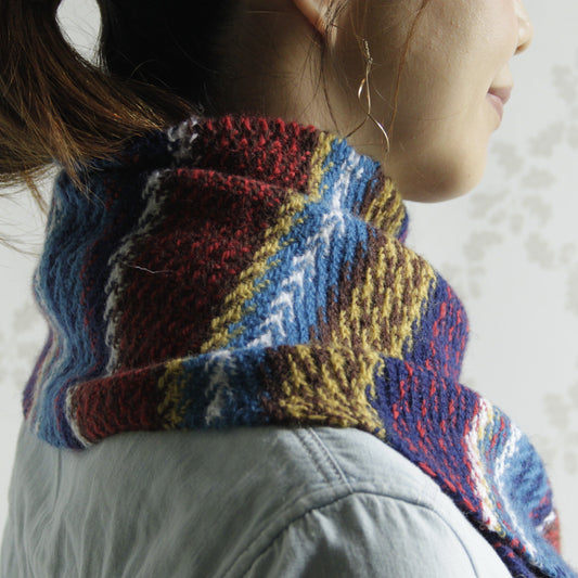 〈パターン〉ヘリンボーン柄のマフラー