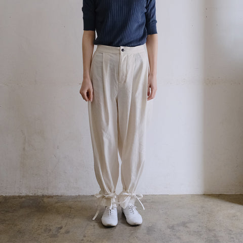 ［the last flower of the afternoon］月暈のtucked pants