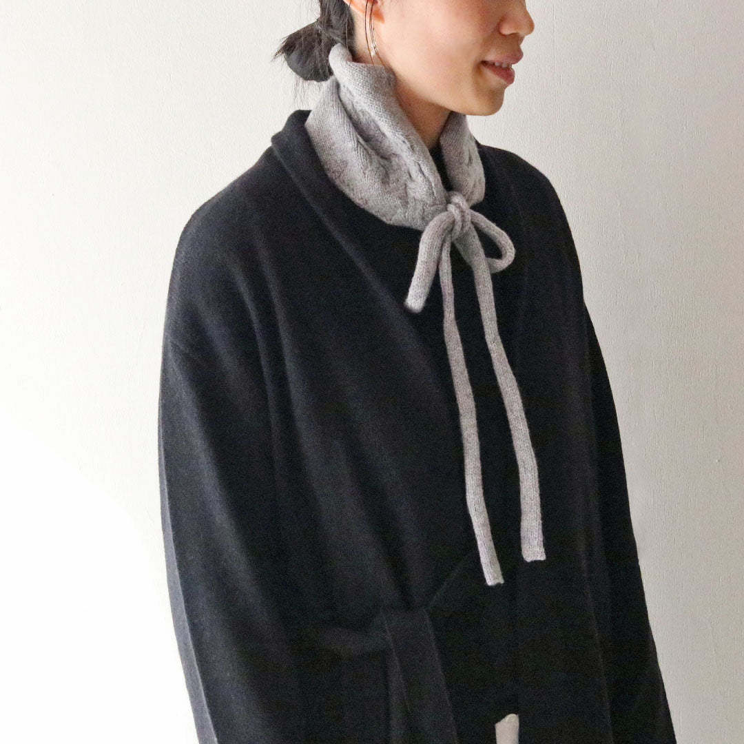 FREEMAN-b カシミヤ ベージュ ベルト付きローブコートリゼッタ FREEMAN-b カシミヤ ベージュ ベルト付きローブコートリゼッタ