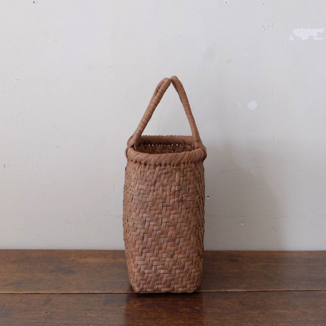 ［宮本工芸］山ぶどうかご　あじろ編みからみ手　小