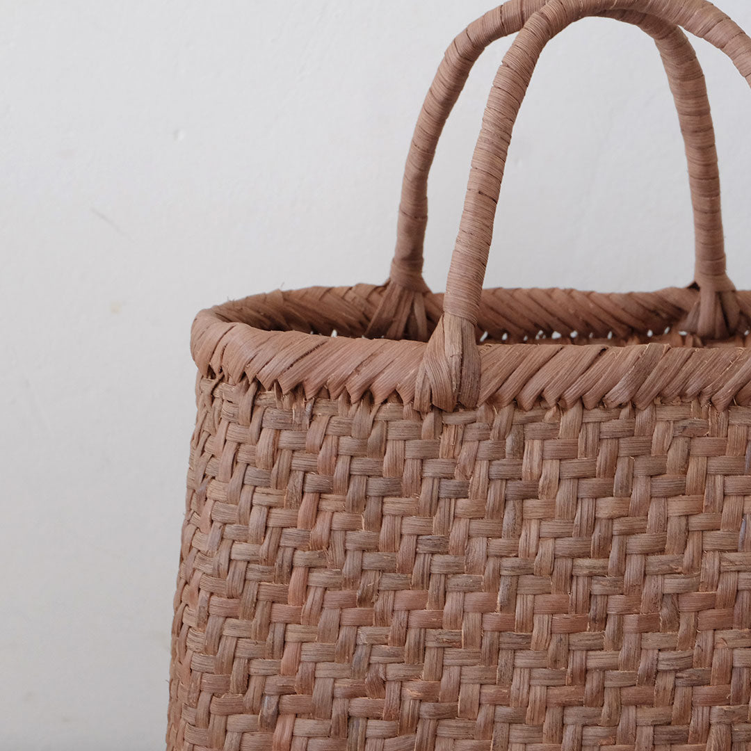 ［宮本工芸］山ぶどうかご　あじろ編みからみ手　小