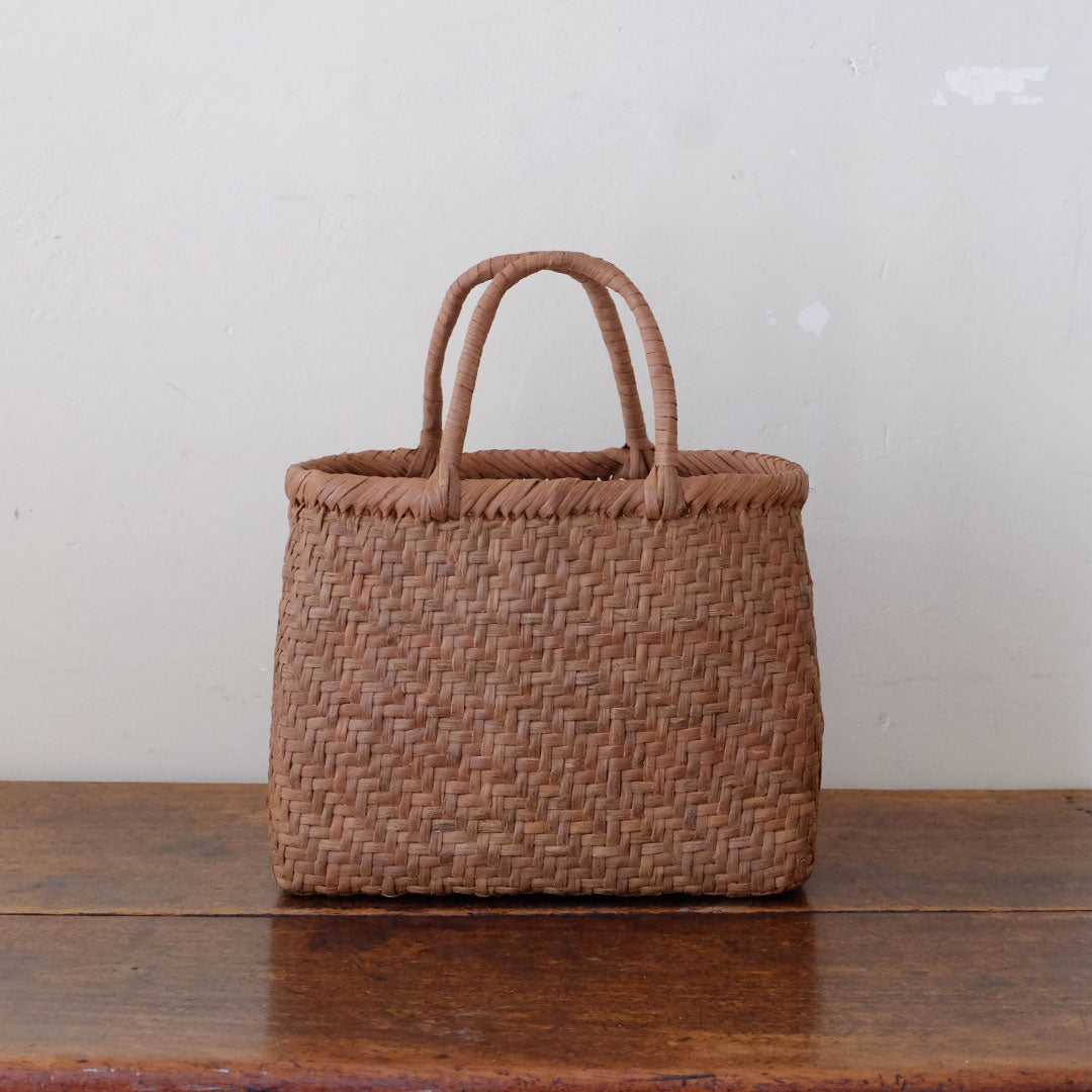 ［宮本工芸］山ぶどうかご　あじろ編みからみ手　小